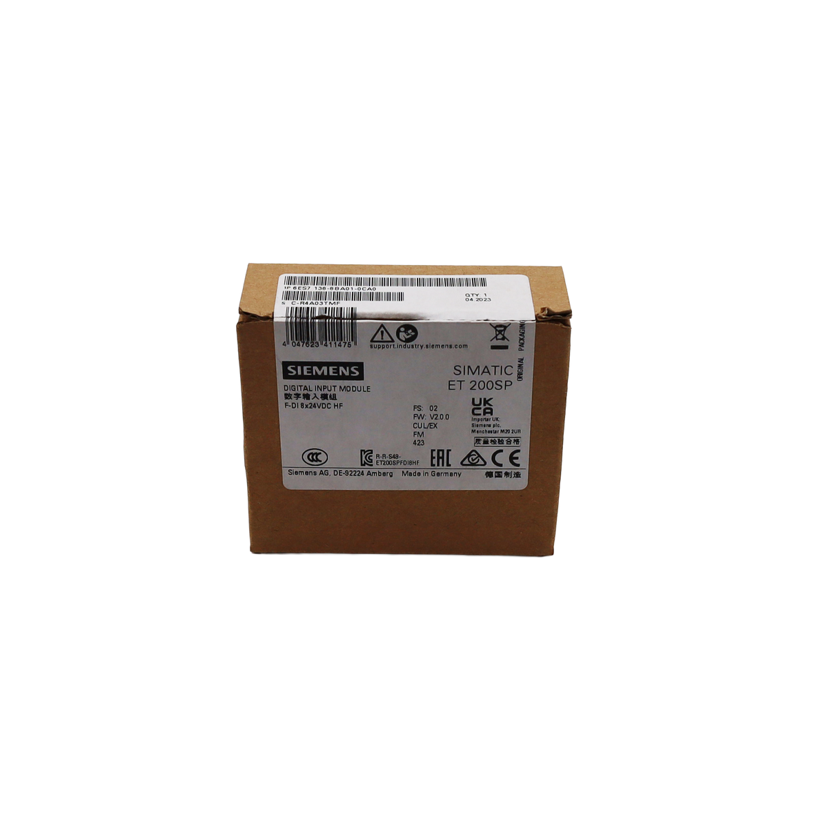 Modulo di sicurezza ET200SP 8 DI 24 Vdc HF - Siemens Italia (6ES7136-6BA00-0CA0)
