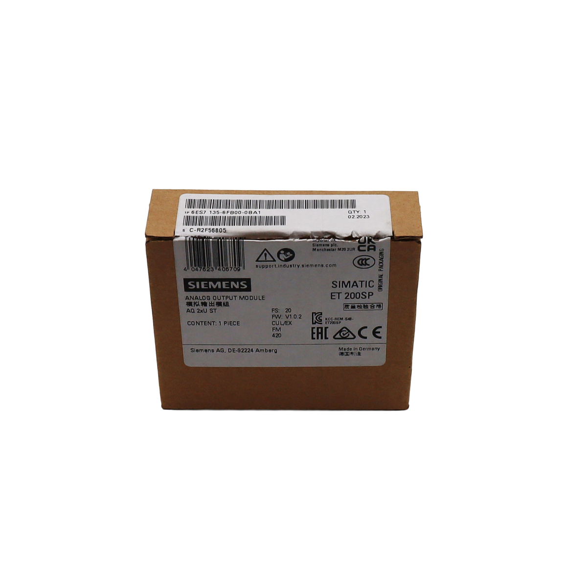Modulo periferico ET200SP 2 AO ±10 V standard - Siemens Italia (6ES7135-6FB00-0BA1)