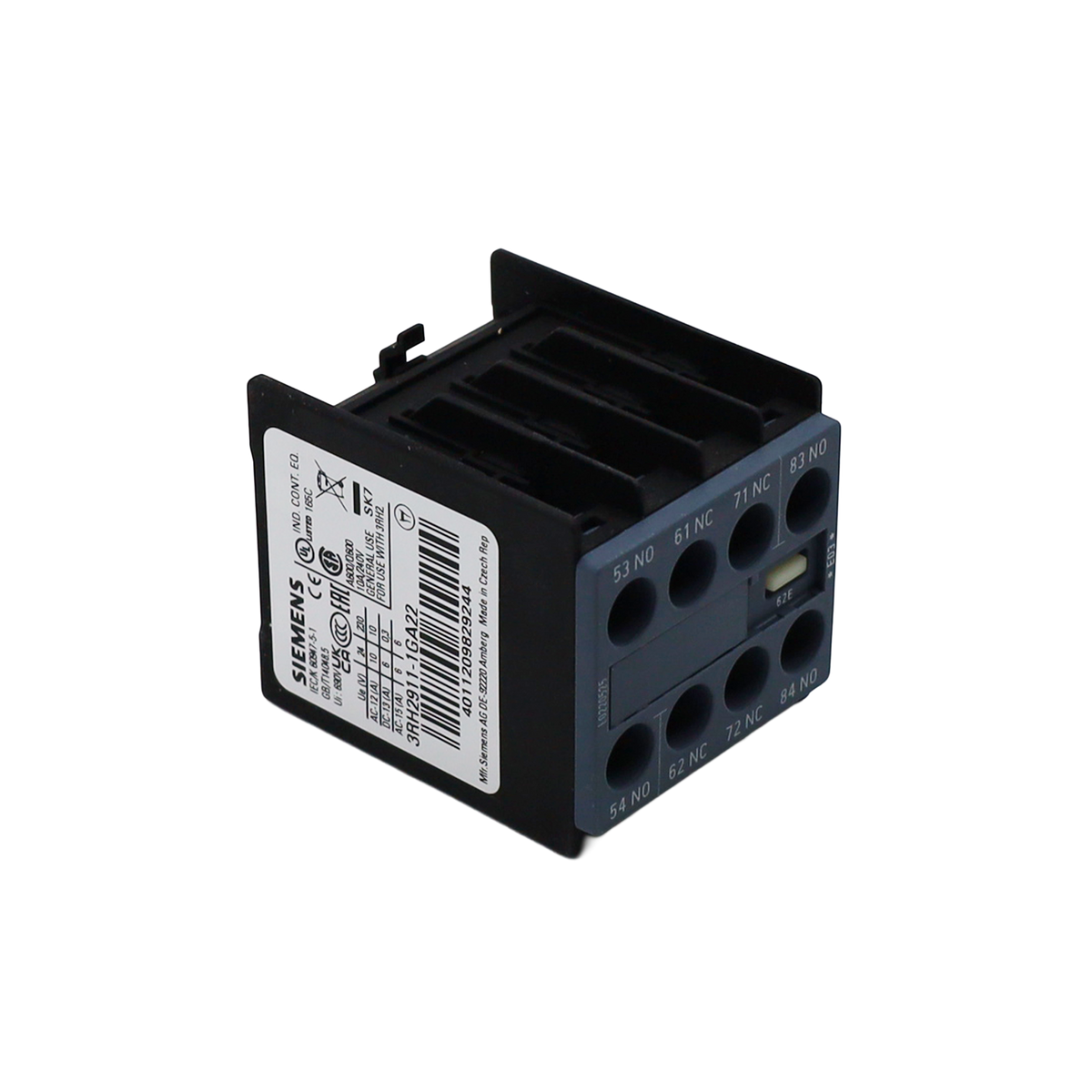Blocco ausiliario 2NO+2NC per 3RH2140 e 3RH2240 - Siemens Italia (3RH2911-1GA22)