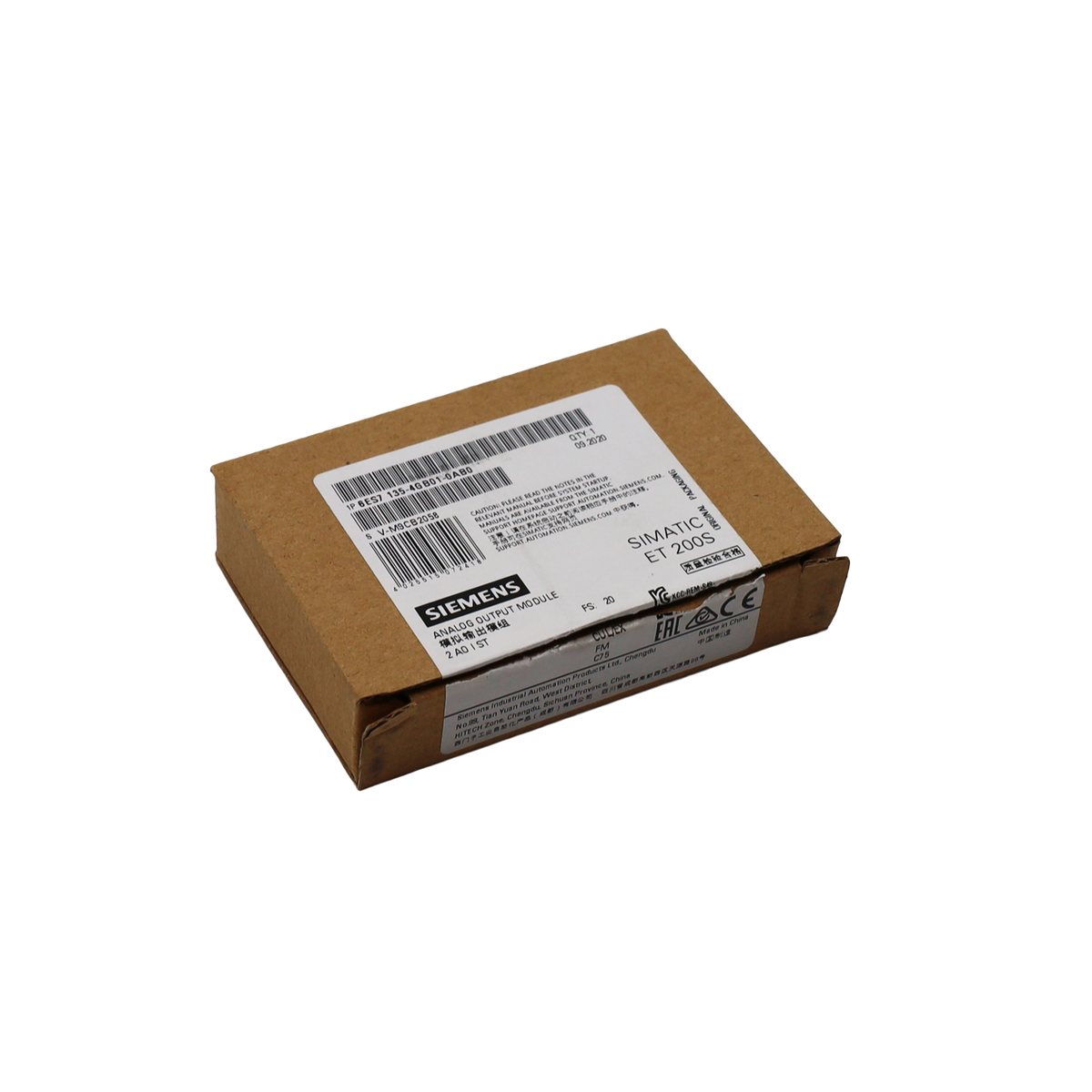 Módulo SIMATIC DP ET200S 2 AO corriente - Siemens Italia (6ES7135-4GB01-0AB0)