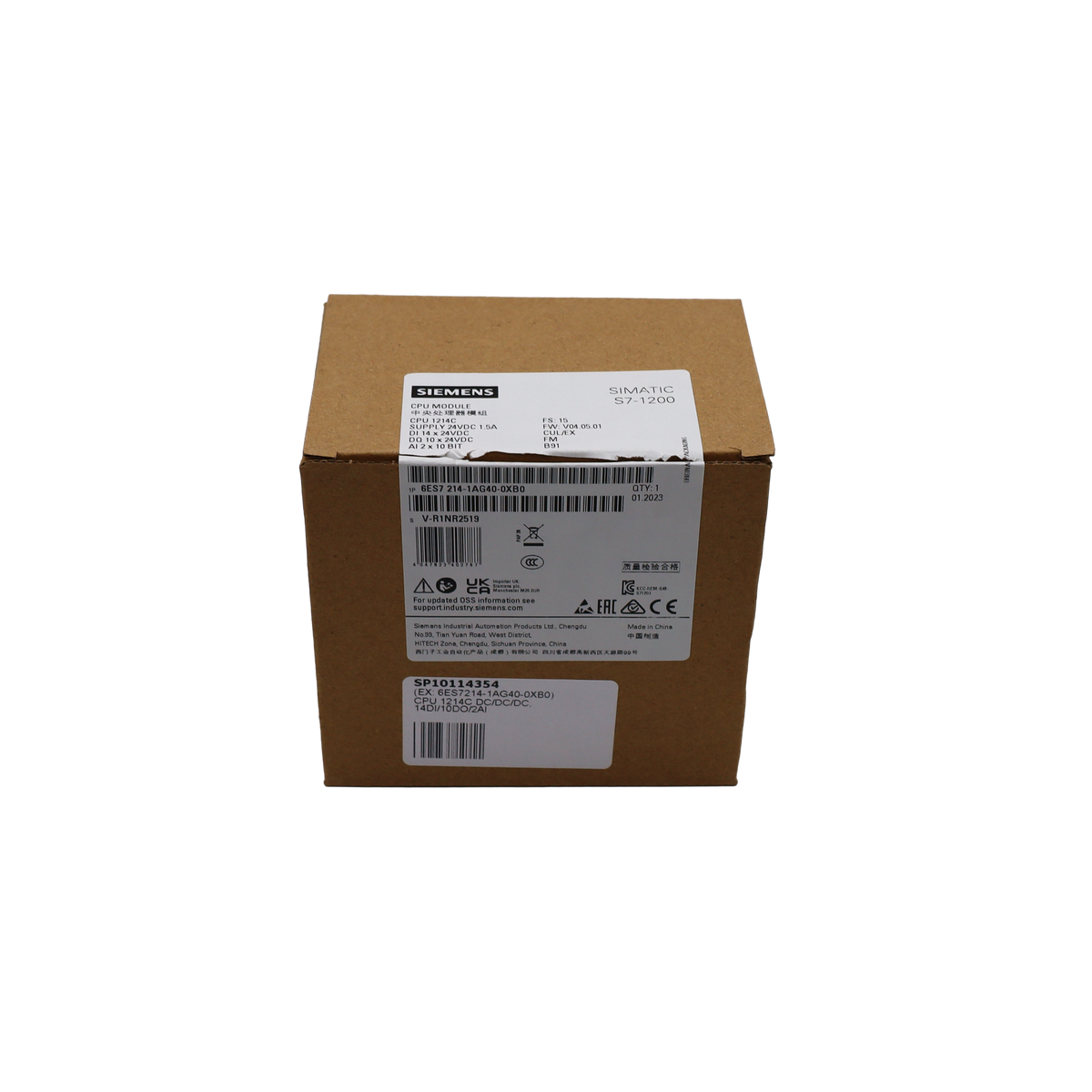 CPU 1214C DC/DC/DC con 14 DI, 10 DO e 2 AI - Siemens Italia (6ES7214-1AG40-0XB0)