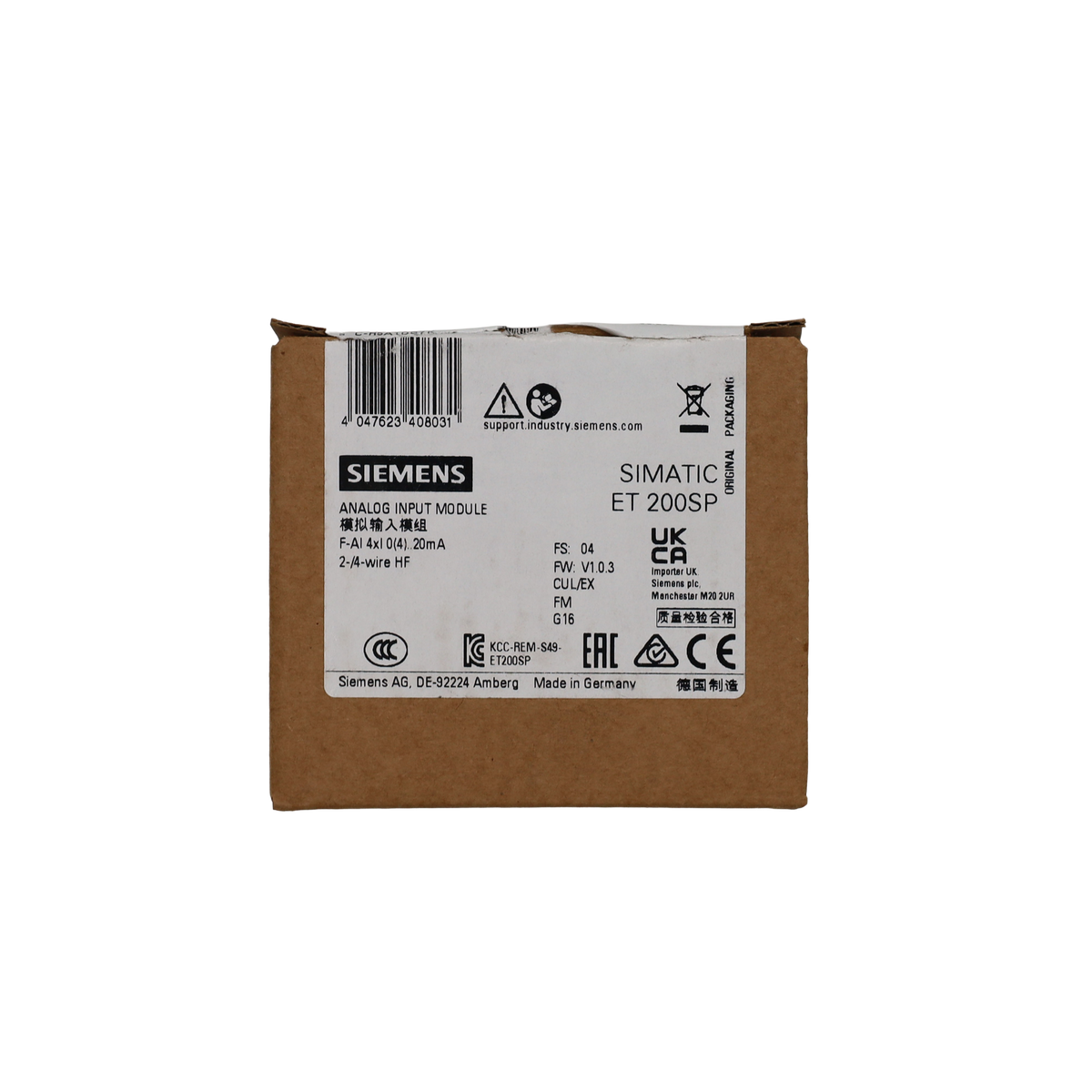 Modulo SIMATIC ET200SP 4F-AI HF PROFIsafe - Siemens Italia (6ES7136-6AA00-0CA1)