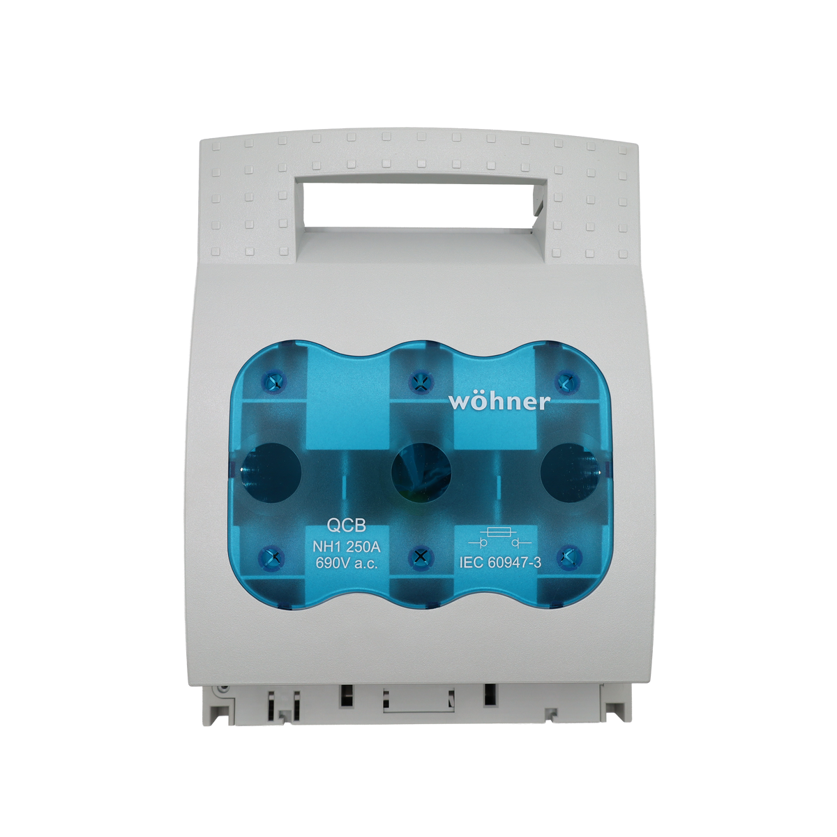 Base sezionatore portafusibili 3x250 A NH-1 SIS60 - Woehner (WO33601)