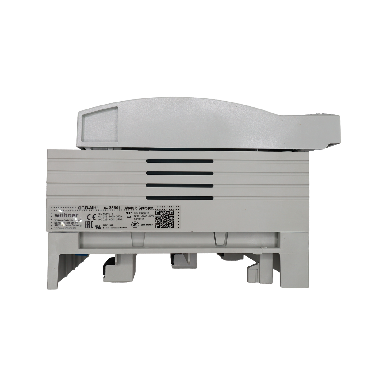 Base sezionatore portafusibili 3x250 A NH-1 SIS60 - Woehner (WO33601)