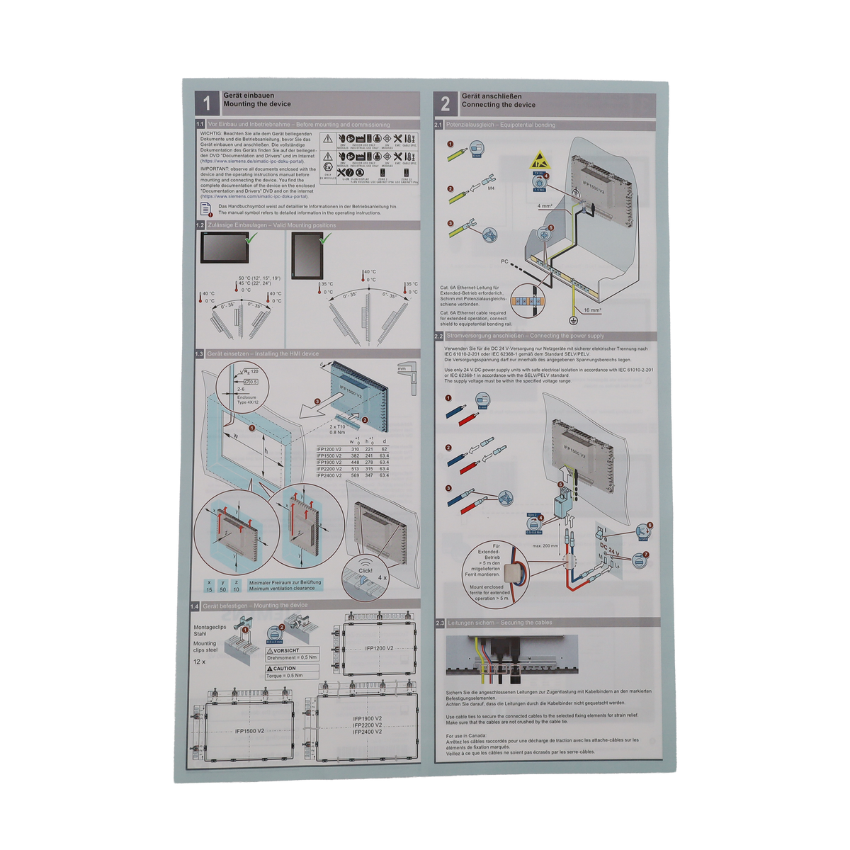 19-inch Multi-Touch Built-in Display - Siemens Italy (6AV7863-6MA10-2AA0)