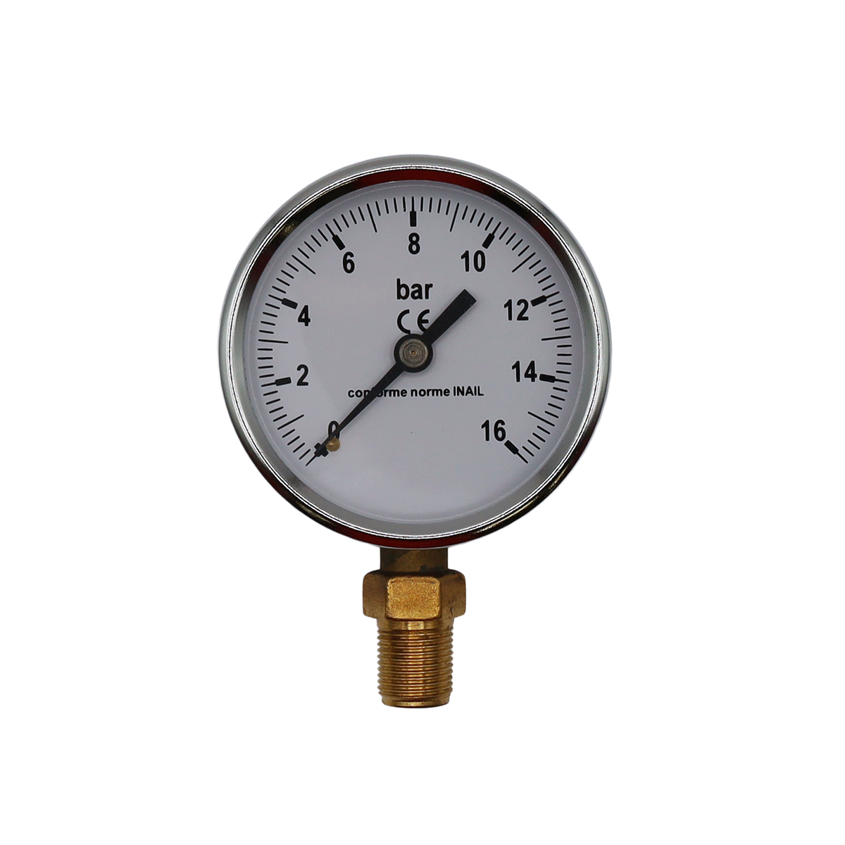 Manometr glicerynowy 1/4G radialny D 63 mm 0-16 bar - Rubix (MAGLDN63R1-40-16)