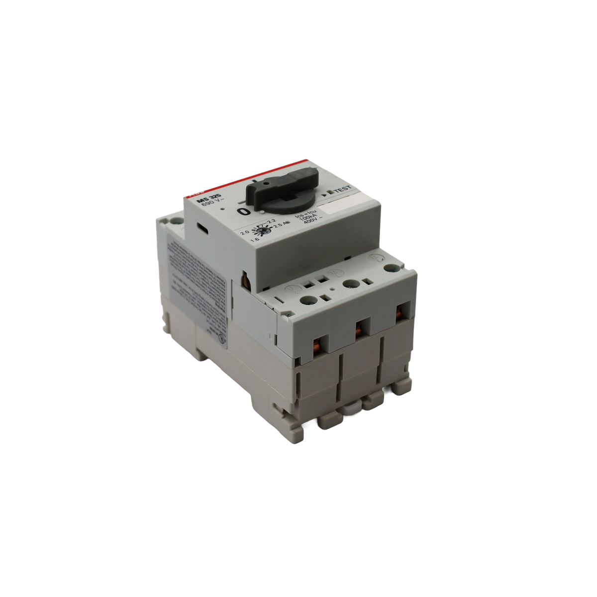 MS325 Manual Motor Starter, adjustment 1.6-2.5 A - ABB (ELEP9417)