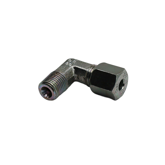 Pressverschraubung mit Klemmring und Schneidring, D6-1/4" AG, Winkelform - Rubix (E231106L184)