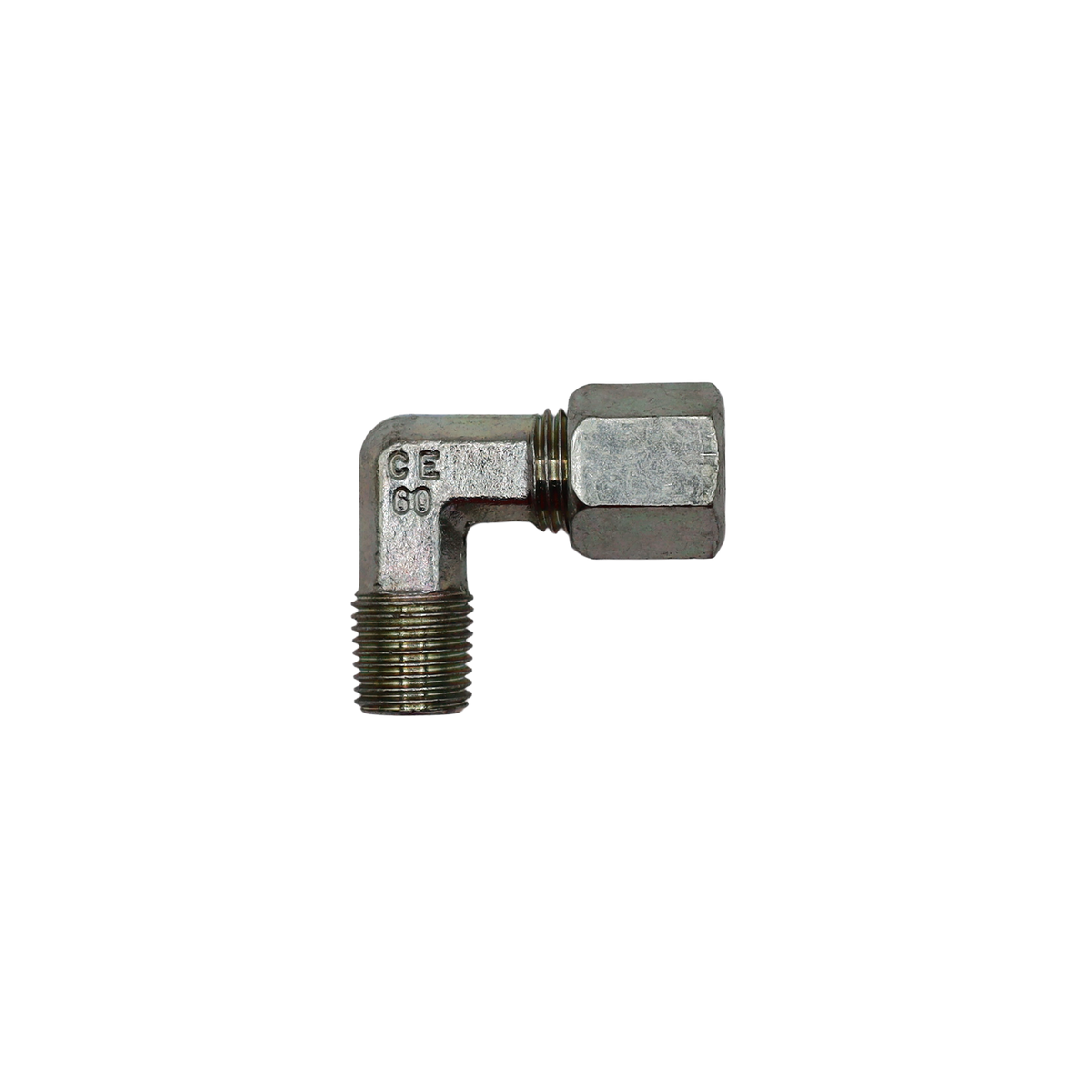 Raccord à compression avec serrage et ogive D6-1/4"M coudé - Rubix (E231106L184)