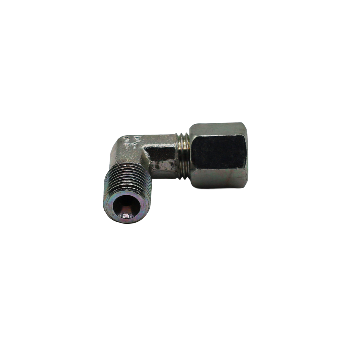 Raccord à compression avec serrage et ogive D6-1/4"M coudé - Rubix (E231106L184)