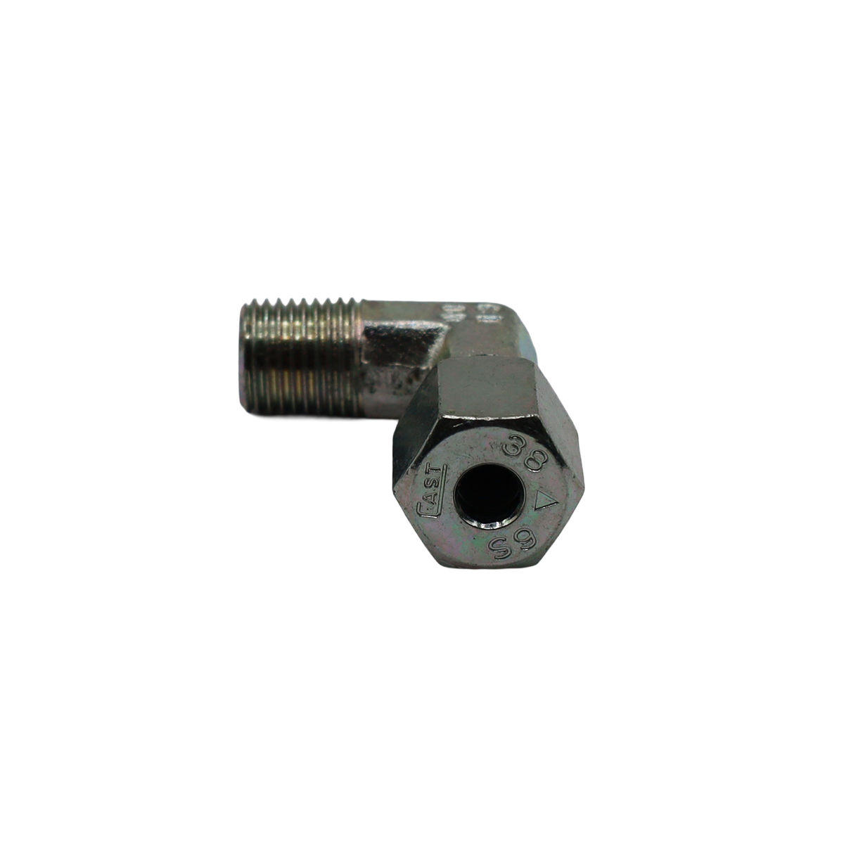 Raccord à compression avec serrage et ogive D6-1/4"M coudé - Rubix (E231106L184)