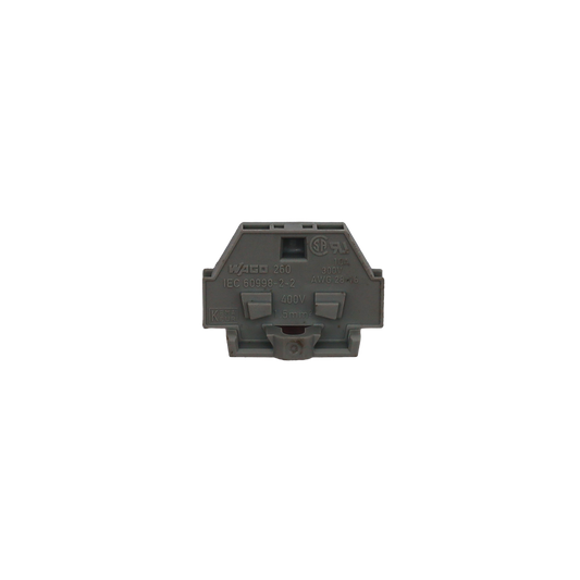 Morsetto modulare grigio 1,5 mm² con flangia di fissaggio - Wago elettronica (260-301)