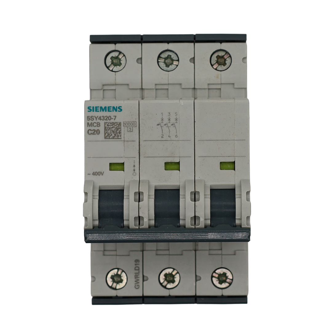 Interruttore automatico 3P C 20 A 10kA - Siemens Italia (5SY4320-7)