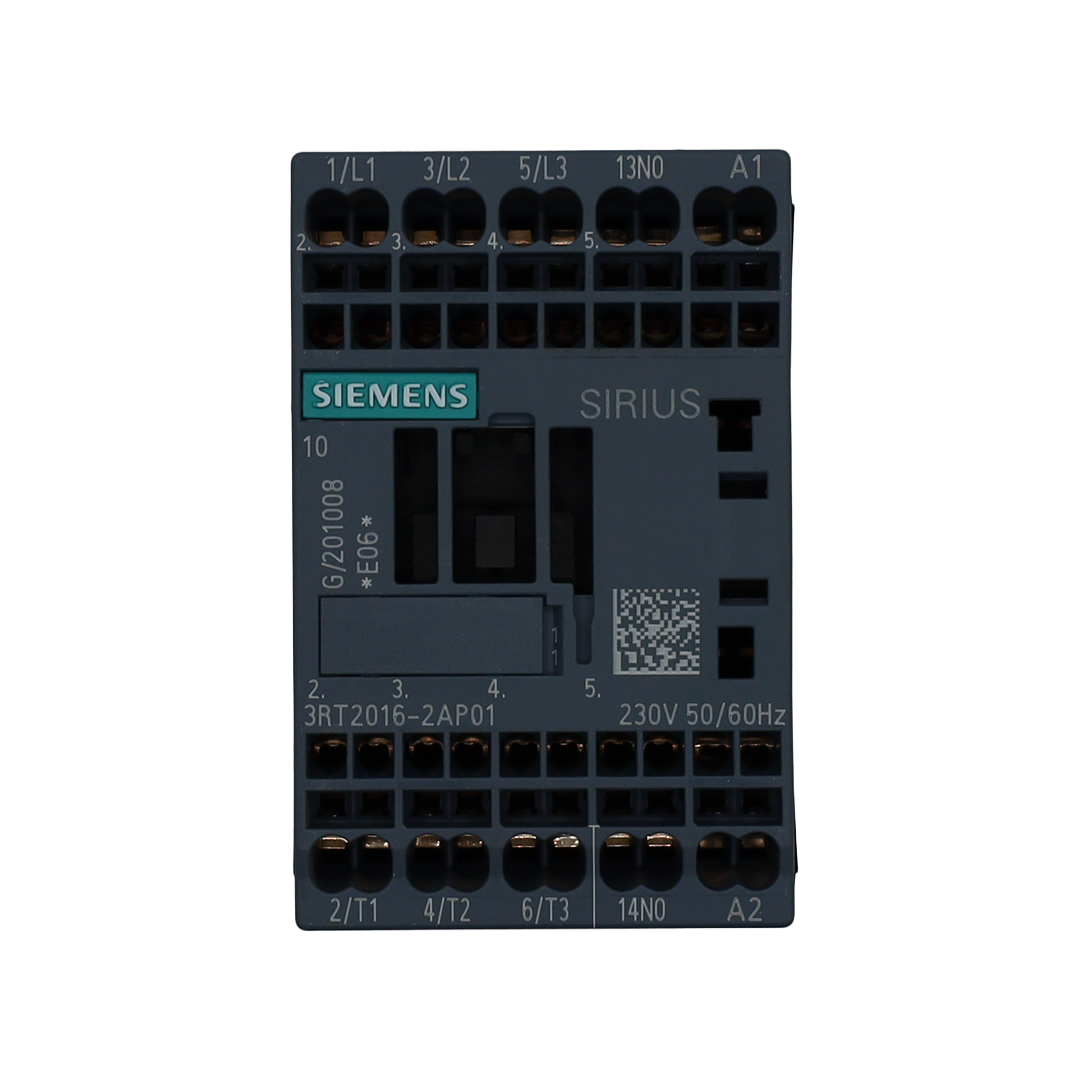 Contacteur S00 AC-3 9 A, 4kW/400V 1NO 230V 3P - Siemens Italia (3RT2016-2AP01)