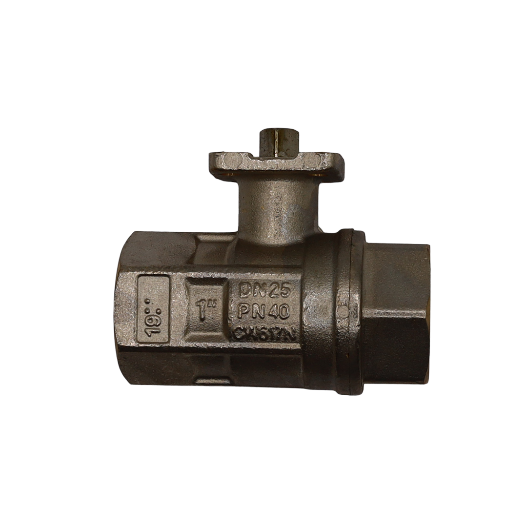 Betätigter Kugelhahn 1" PN40 mit Innengewinde, schräger Anschluss - Idras (570075IDR)