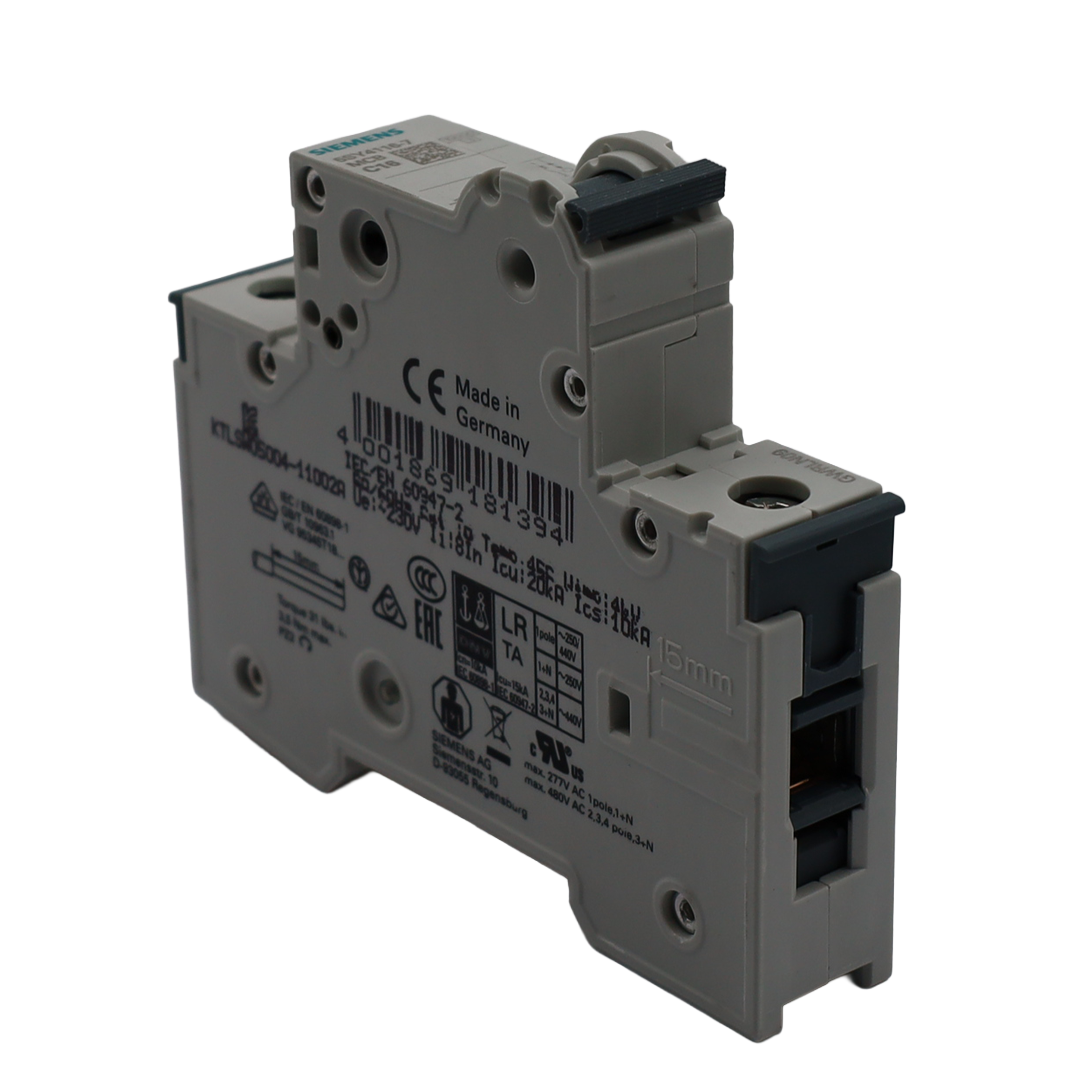 2P Miniature Circuit Breaker, C-Curve, 16 A, 10 kA - Siemens Italy (5SY4116-7)