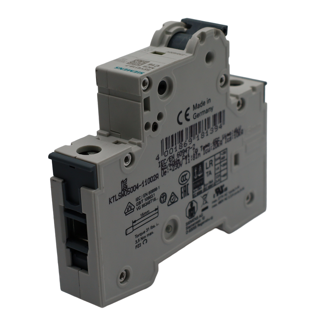 2P Miniature Circuit Breaker, C-Curve, 16 A, 10 kA - Siemens Italy (5SY4116-7)