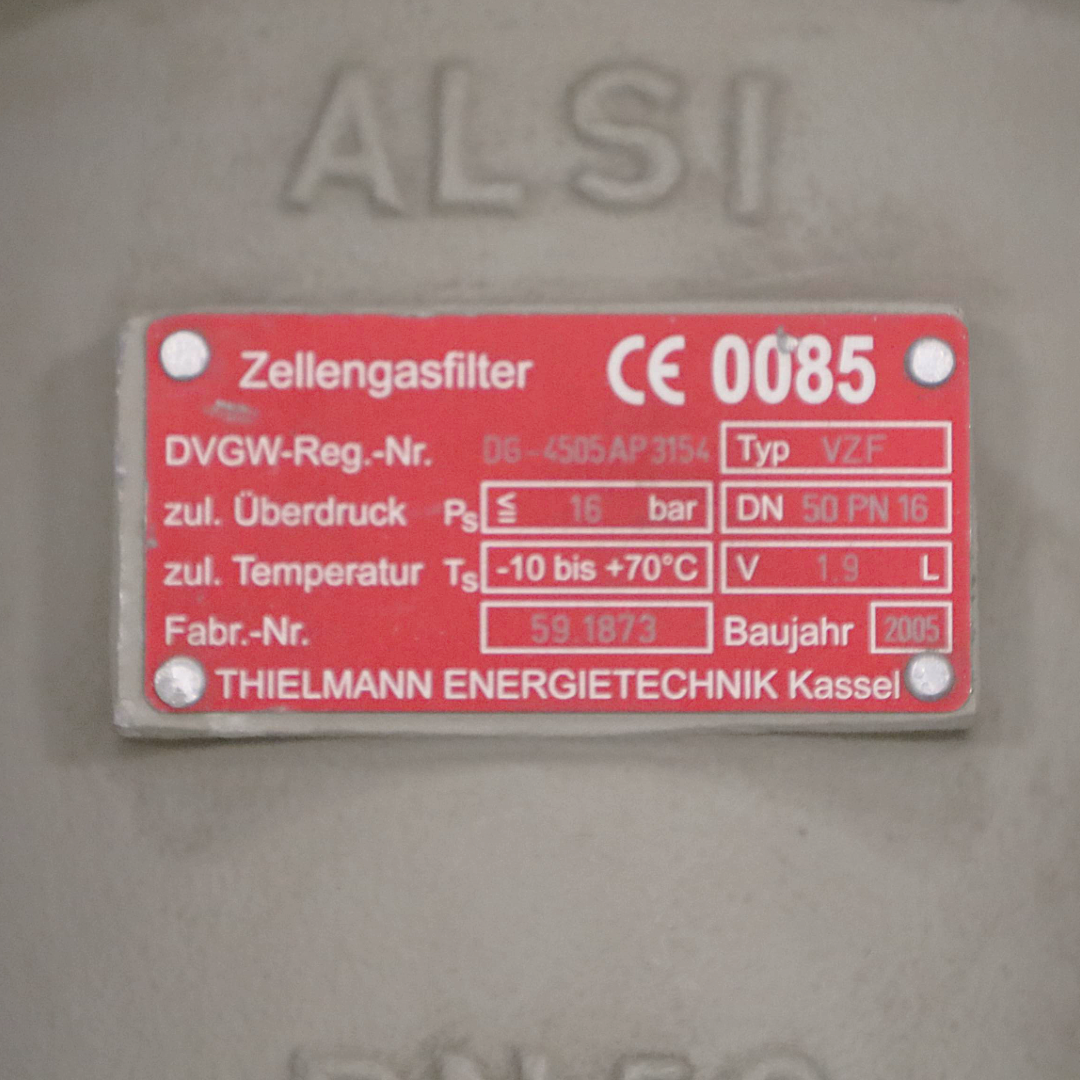 Porta filtro gas di azionamento DN50 (107853)